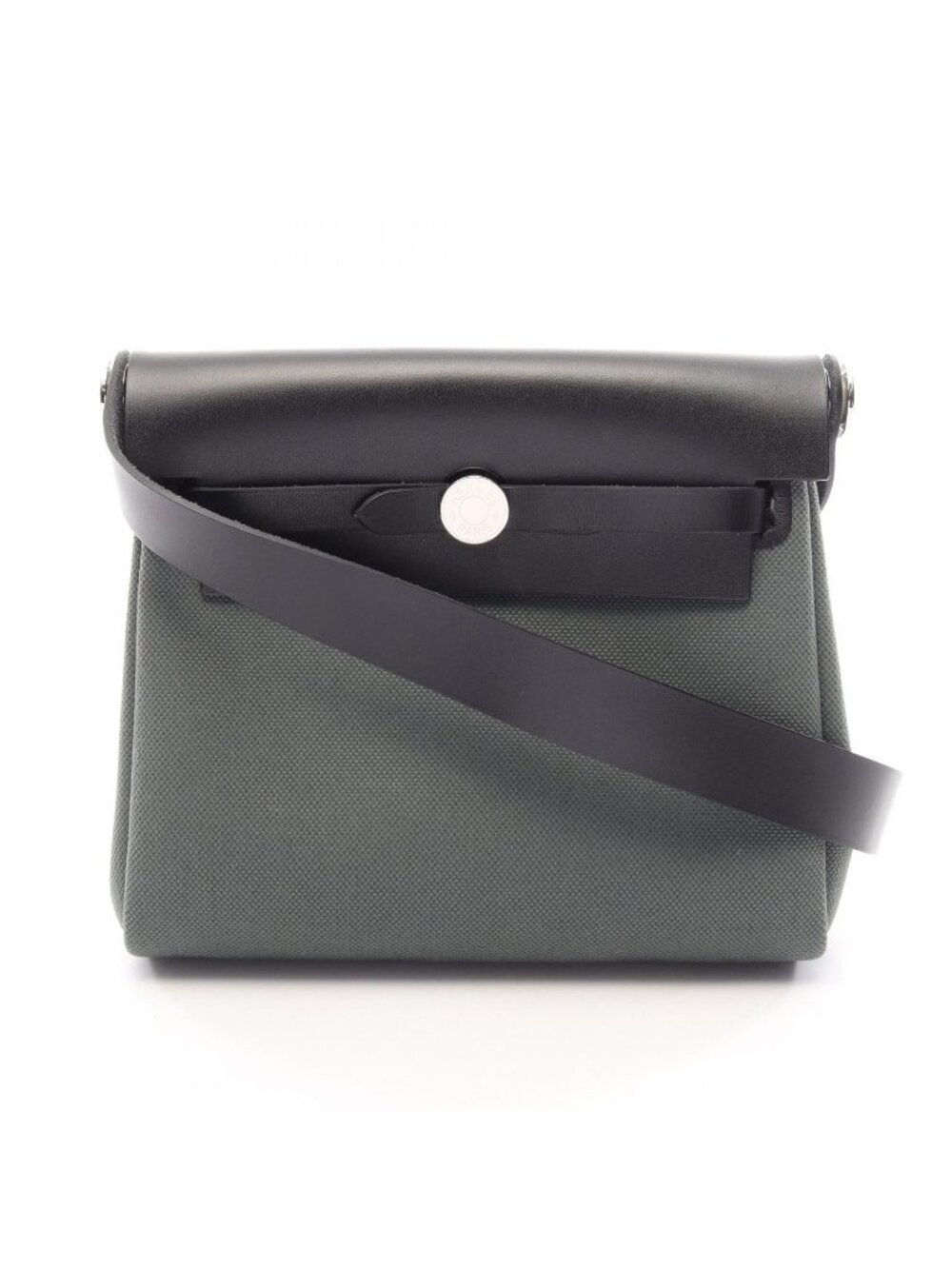 Hermes Shoulder Bag Herbag Zip Mini Vert Mangrove Black